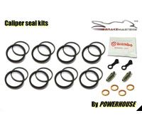 Ducati Diavel Carbonio 1200 2018 Pinza Freno Anteriore Guarnizione Kit Set