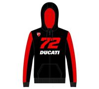 Ducati Felpa Con Cappuccio Doppio Bez 72 Pullover Cappuccio Maglione Felpa