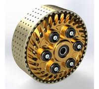 Ducati frizione antisaltellamento regolabile oro con campana 48 denti Ergal