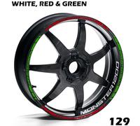 Ducati Monster 1200 Cerchione Strisce Nastro Decalcomanie Adesivi Full Moto Kit