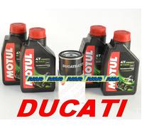 DUCATI MONSTER 600 620 695 696 750 KIT TAGLIANDO FILTRO OLIO + MOTUL 5100 10W50