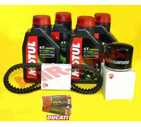 DUCATI MONSTER 620 IE KIT TAGLIANDO FILTRO + MOTUL 5100 10W40 CANDELE + CINGHIE