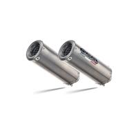Ducati Monster 696 2008-2014 Scarico GPR Doppio Slip-On M3 Titanio Naturale