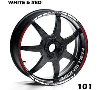 Ducati Monster Cerchione Strisce Nastro Decalcomanie Adesivi Completo Moto Di