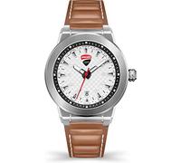 Ducati Orologio analogico al quarzo unisex con cinturino in pelle DTWGF2019205, beige., cinghia