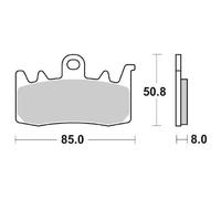 Sbs 900hs Sintered Brake Pads Oro
