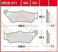 Ducati Sport 1000 S 2007-2009 TRW Sv Serie Sindered Pastiglie Freno MCB671SV