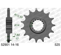 Afam 52901 Front Sprocket Argento 16t