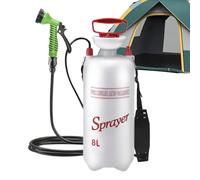 Ducha portátil 8L para Camping, viaje y exteriores - Bomba multifuncional para ducha móvil, Uso en dormitorio, baño, jardín, Playa, senderismo y excursiones al AIRE Libre