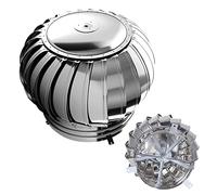 Duchunsheng Comignolo Canna Fumaria Camino Cappello Testa in Acciaio Inox, Consumo Zero Attraverso Il Ventos/Flusso d'Aria Muto Antipioggia, Aspiratore Fumi Cima A Sfera Girevole per Canna Fumaria
