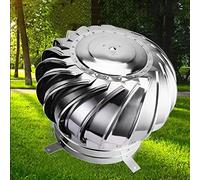 Duchunsheng Comignolo Girevole per Camini in Acciaio Inox, Comignolo Canna Fumaria Camino Cappello Testa Girevole Cuscinetto Zincato, Cuscinetto Zincato Cappello Eolico alle Intemperie alla Ruggine