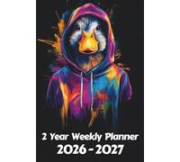 Duck 2 Year Weekly Planner: 104 Week Sunday to Saturday Calendar | Gift For People Who Love Farm Animals, Countryside Lovers | Ideal for ... and Busy Individuals | 6 x 9 Inches | v1