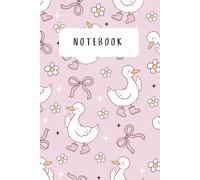 Duck and bow notebook: A cute duck and bow pink notebook journal gift idea for school, work, family, or friends
