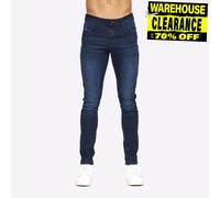 Duck And Cover Maylead Uomo Jeans Eleganti Casual Designer Moda Blu Navy