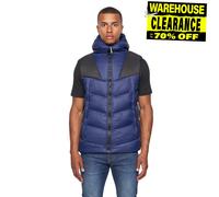 Duck And Cover Raymax Gilet Giacca Designer Uomo Navy S In Nylon 100%
