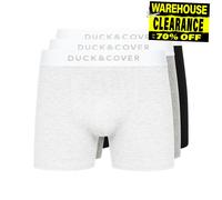 Duck And Cover Sagnet Boxer Da Uomo In Cotone 3 Pezzi Grigio