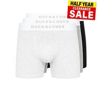 Duck And Cover Sagnet Boxer Da Uomo In Cotone 3 Pezzi Grigio