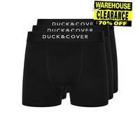 Duck And Cover Sagnet Boxer Shorts In Cotone 3 Pezzi Neri XXL