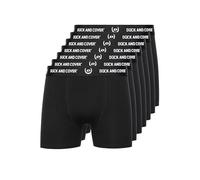 Duck and Cover Set di 3 boxer da uomo, Anvilli - Set di 7 pezzi, colore: Nero, S