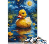 Duck And Starry Night Puzzle Impossible 1000Pcs Decorazione Per La Casa. Giochi Rilassamento E Intelligence Per Adulti E Ragazzi Da 14 Anni 1000pcs (75x50cm)
