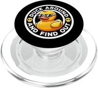 Duck Around And Find Out I Love Duck Lover - Divertente paperella di gomma PopSockets PopGrip per MagSafe