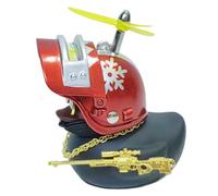 Duck Bell | Ornamenti per auto anatra con cappello elica, anatra manubrio moto, decorazioni per cruscotto auto per moto,