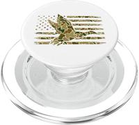 Duck Camo Bandiera degli Stati Uniti - Cacciatore di uccelli acquatici PopSockets PopGrip per MagSafe