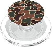 Duck Camo Waterfowl Caccia Rana Pelle Vintage Camouflage PopSockets PopGrip per MagSafe