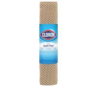 Duck Clorox Tappetino da bagno imbottito in schiuma per vasche, antiscivolo, con ventose, 43 x 91 cm, colore: tortora