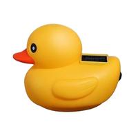 Duck Decoy - Gialla Galleggiante | Anatroccoli Stagno | Piscina A Energia Solare | Eleganti Anatre Solare per La Piscina | Decorazione Stagno Galleggiante | ABS Decor Pad Float