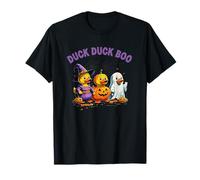Duck Duck Boo Cruise Anatre Witch Ghost Spiders in Pumpkin Fun Maglietta