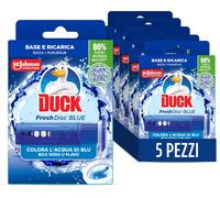 Duck Fresh Discs Blue WC Base + 30 Dischi Gel Igienizzanti 5 Applicatori Set