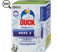 Duck Fresh Discs Dischi Gel Igienizzanti WC Eucalipto 10 Ricariche 60 Dischetti