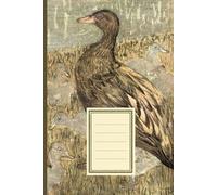 Duck Illustration Lined Notebook: Vintage Theo van Hoytema Duck Illustration Ruled Journal for School, College, Journaling 6”x9” Cream Pages