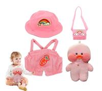 Duck In Peluche - Sweet Suit Duckle Dressed Animal Toy, Accessorio | Plucia D' Da Cartone Animato Con Abbigliamento Elegante Per La Collezione Di Compleanno Regalo Per Bambini