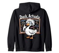 Duck in realtà divertente scienza matematica design puntuale Felpa con Cappuccio