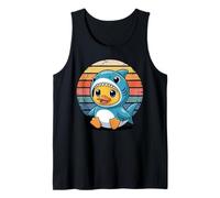 Duck in Shark Costume Animal Lover Canotta
