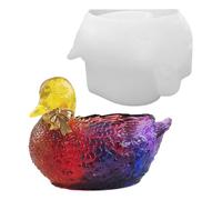 Duck Jar Silicone Mold for Candle Making, Non-Stick Reusable Resin with Easy Release Design, Creative Storage Pots4.72x2.95x3.31 inches, Candle Jars, and Cute Home Ornament