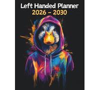 Duck Left Handed Planner: 5 Year Monthly | Large 60 Month Calendar | Gift For People Who Love Farm Animals, Countryside Lovers | Ideal for ... and Busy Individuals | 8.5 x 11 Inches | v1