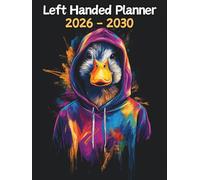Duck Left Handed Planner: 5 Year Monthly | Large 60 Month Calendar | Gift For People Who Love Farm Animals, Countryside Lovers | Ideal for ... and Busy Individuals | 8.5 x 11 Inches | v1