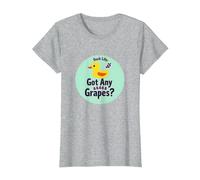 Duck Life: Got Any Grapes? Umorismo Meme Divertente per Gli Amanti delle Anatre Maglietta, Donna, Grigio Melange, S