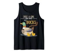 Duck Lover Just A Girl Who Loves Ducks Animals Women Kids Canotta