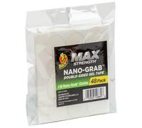 Duck Max doppelseitiges Gel-Klebeband mit Nano-Grab-Technologie, transparent, vielseitig einsetzbar und entfernbar, 1-Zoll-Kreise, transparent, 48er-P