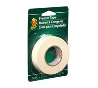 Duck Nastro adesivo per congelatore, 1,9 cm x 27,4 m, rotolo singolo, bianco (280124)