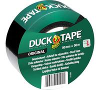 Duck Nastro in tessuto originale, 50 mm x 50 m, nero