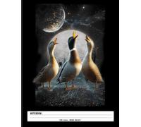 Duck Parody Notebook: Three Ducks Howling at the Moon - Funny Pet Meme Gift