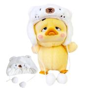 Duck Plush Hat, Cartoon Plush Doll Head Cover, Soft Dress-Up Head Clothes, Comfortable Headgear For Toy Accessories, Ensures Comfortable Wear While The Bright Colors Enhance Your Doll's Cuteness