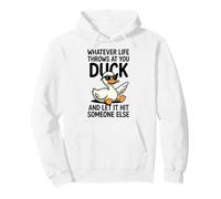 Duck Pun, Duck Graphic, Qualunque Cosa Ti riservi la Vita, Duck Felpa con Cappuccio