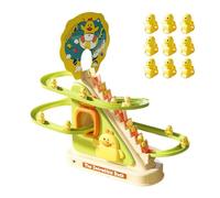 Duck Roller Coaster Toy - 27.3x21.6x21.5cm LED Flashing Lights