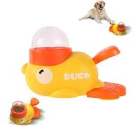 Duck Shaped Dog Treat Dispenser,Interactive Pet Automatic Feeder Toy,Duck Treat Dispenser, 2-in-1 Dog Interactive Slow Feeder & Puzzle Toy,Duck Shape Dog Slow Feeder,Duck Treat Dispenser Dog Toy
